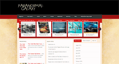 Desktop Screenshot of paranormalgalaxy.com