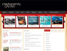 Tablet Screenshot of paranormalgalaxy.com